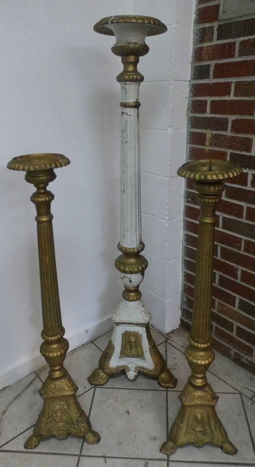 3 Piece Church Candle Stands 3 Piece Church Candle Stands