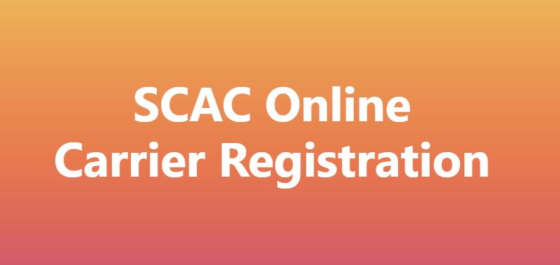 New Standard Carrier Alpha Code (SCAC) Filing