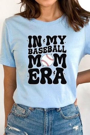 &#39;In My Baseball Mom Era&quot; Vintage Graphic Tee, Color: Gray, Size: Small