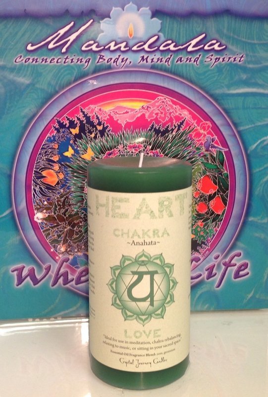Chakra Candles Heart