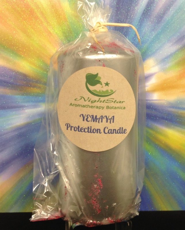Yemaya Candle Silver
