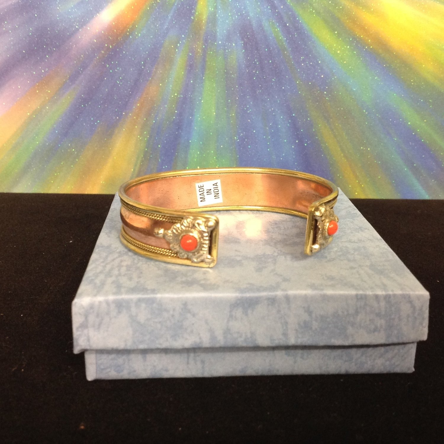Copper Bracelet With Pouch Ganesh