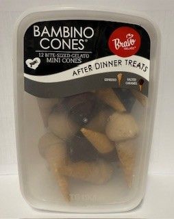 Bravo Gelato Bambino After Dinner Espresso & Salted Caramel 12pk