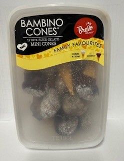 Bravo Gelato Bambino Family Fav Cookies/Cream & Coconut 12pk