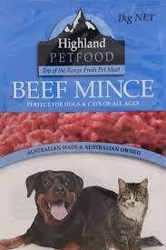 Highland PetFood Beef Mince 1kg