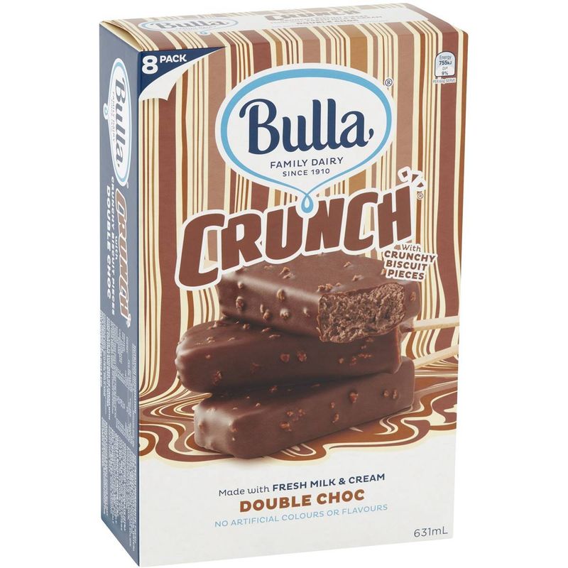 Bulla Double Choc Crunch 8pk