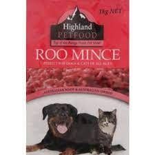 Highland PetFood Roo Mince 1kg