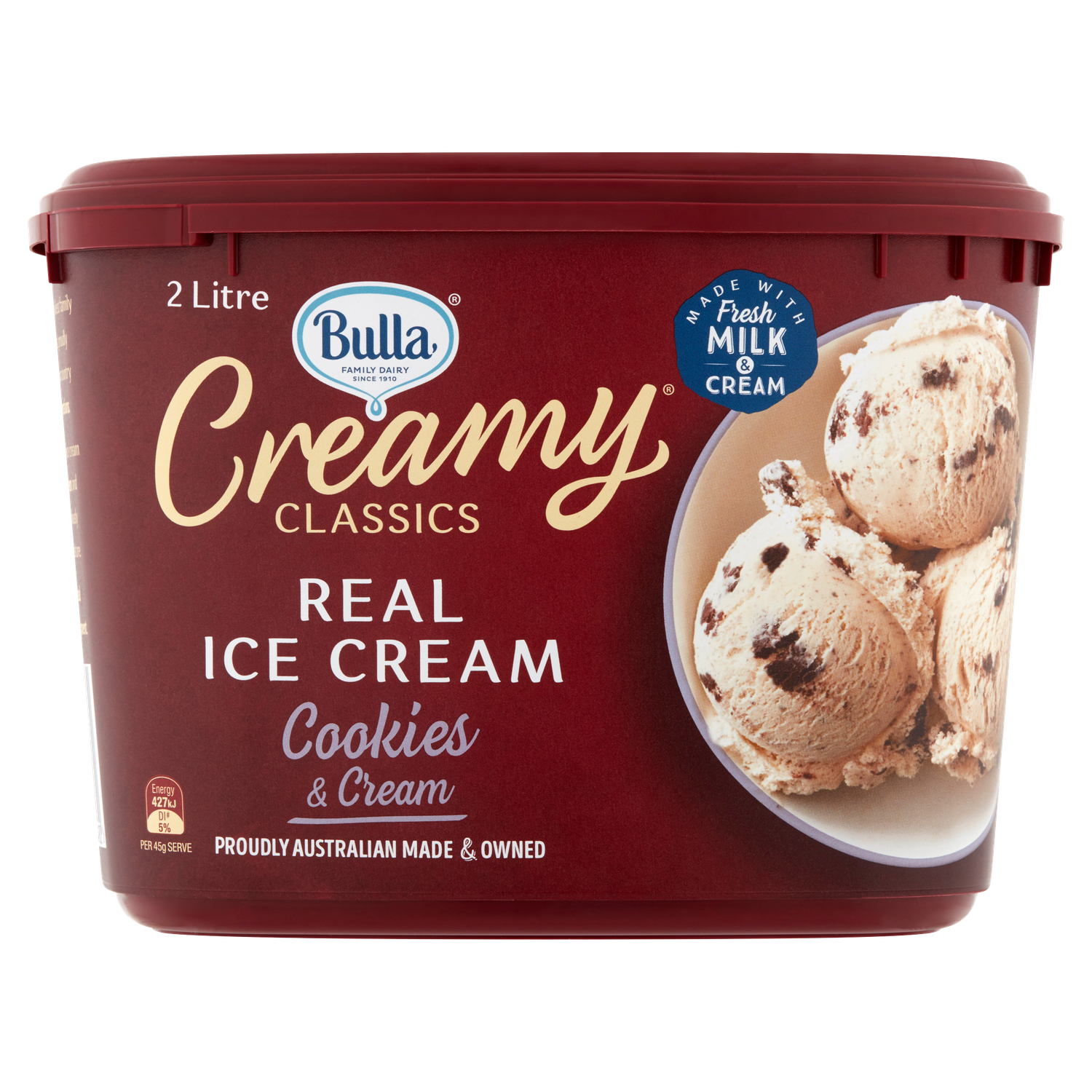 Bulla Creamy Classics Cookies & Cream Ice Cream 2ltr