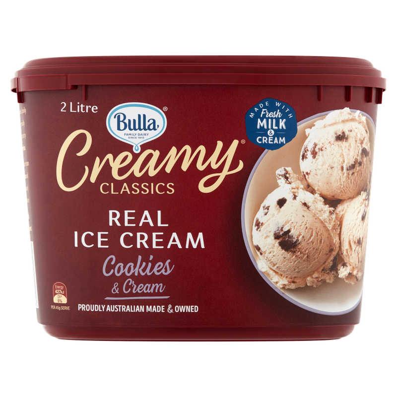 Bulla Creamy Classics Cookies & Cream Ice Cream 2ltr