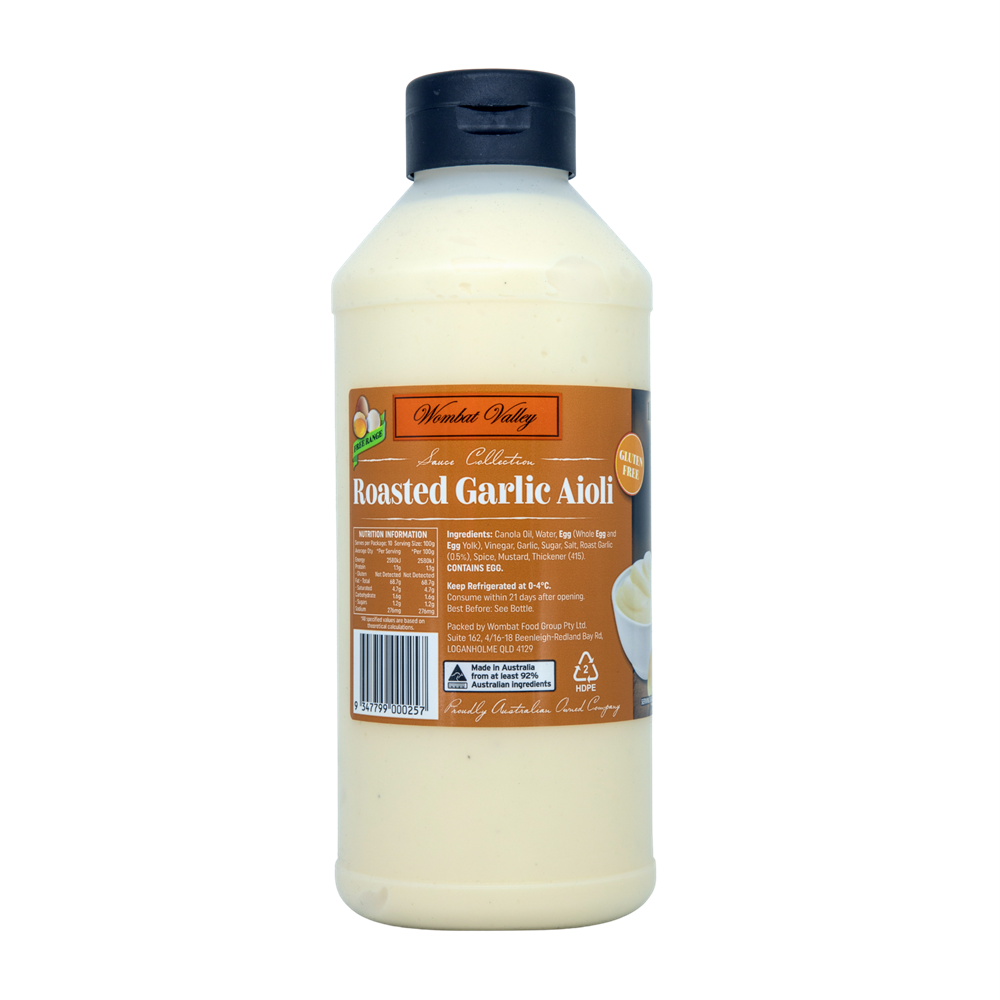 Wombat Valley Roasted Garlic Aioli 1kg
