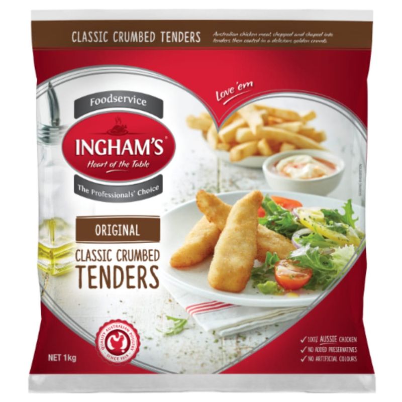 Ingham's Original Classic Crumbed Chicken Tenders 1kg