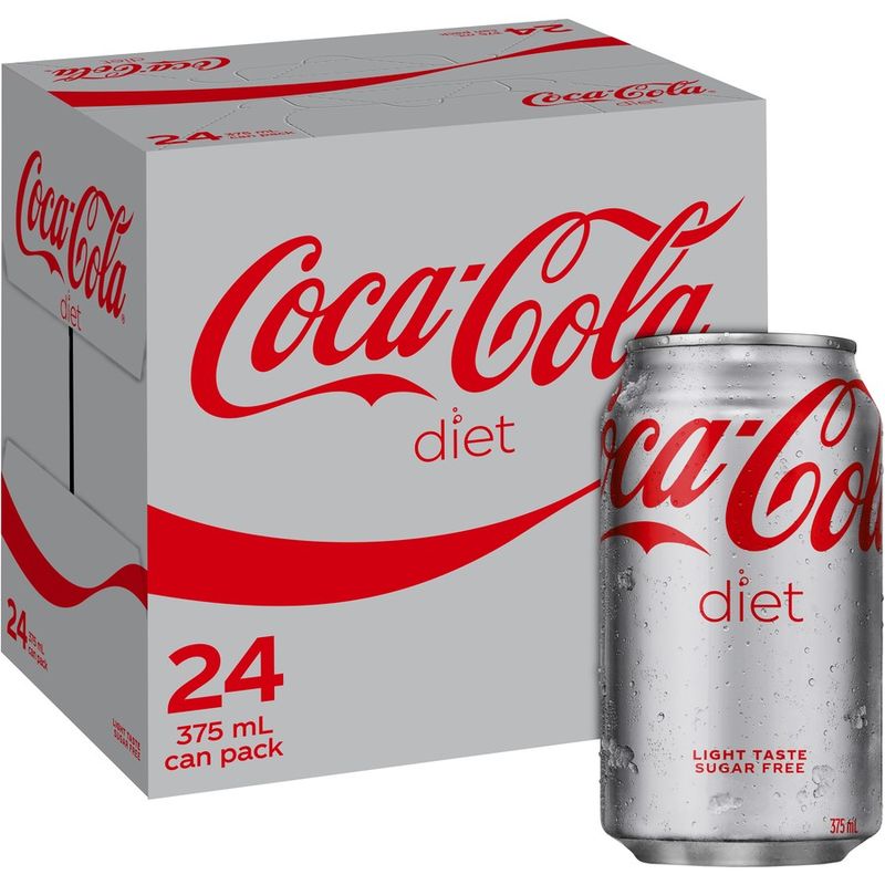Diet Coca Cola Cans 24x375ml