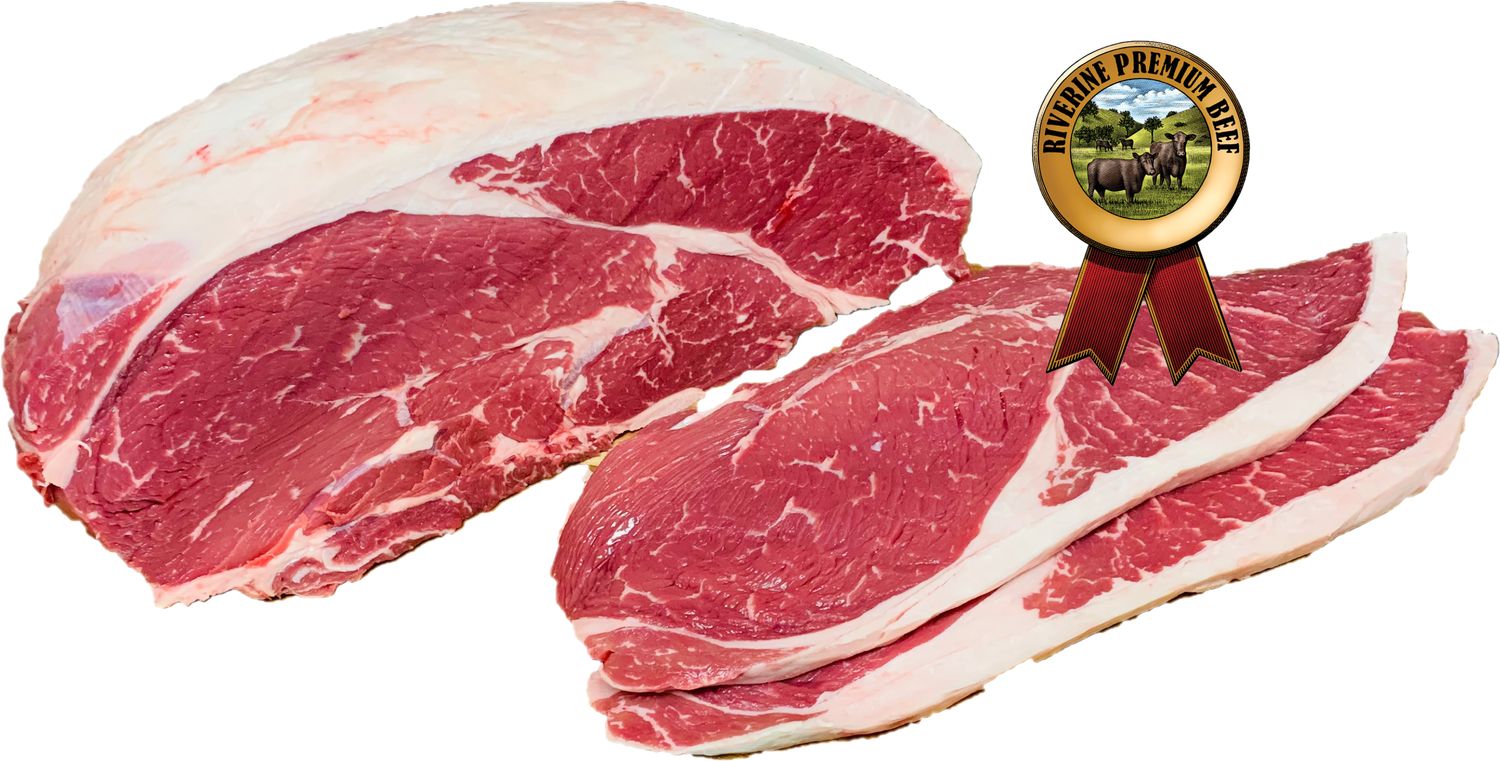 Riverine Rump Steak Whole - Sliced Free Grain Fed (6kg Per Portion)