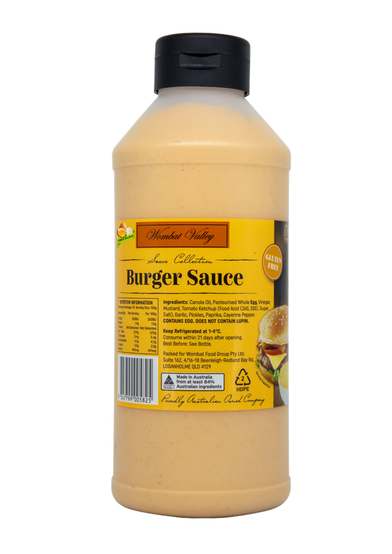 Wombat Valley Burger Sauce 1kg