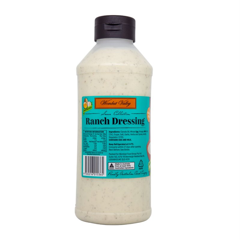 Wombat Valley Butter Milk Ranch Dressing 1ltr