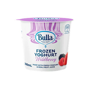 Bulla Frozen Wildberry Yoghurt 200ml Bulla Frozen Wildberry Yoghurt 200ml
