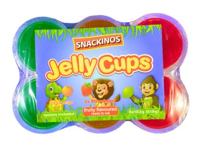 Snackinos Jelly Cups 6pk