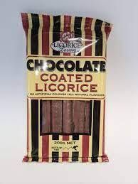 JC's Chocolate Coated Licorice Sticks 200g