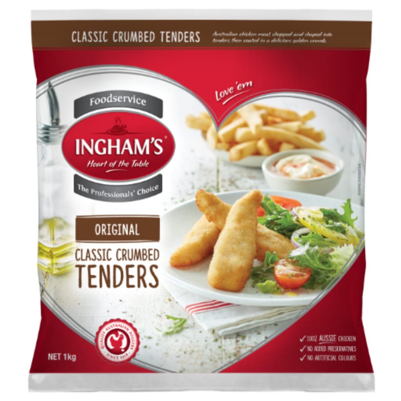 Ingham's Original Classic Crumbed Chicken Tenders 1kg