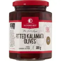 Sandhurst Pitted Kalamata Olives 300g Sandhurst Pitted Kalamata Olives 300g