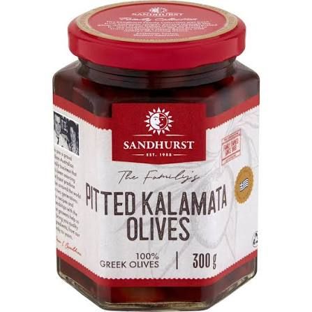 Sandhurst Pitted Kalamata Olives 300g Sandhurst Pitted Kalamata Olives 300g