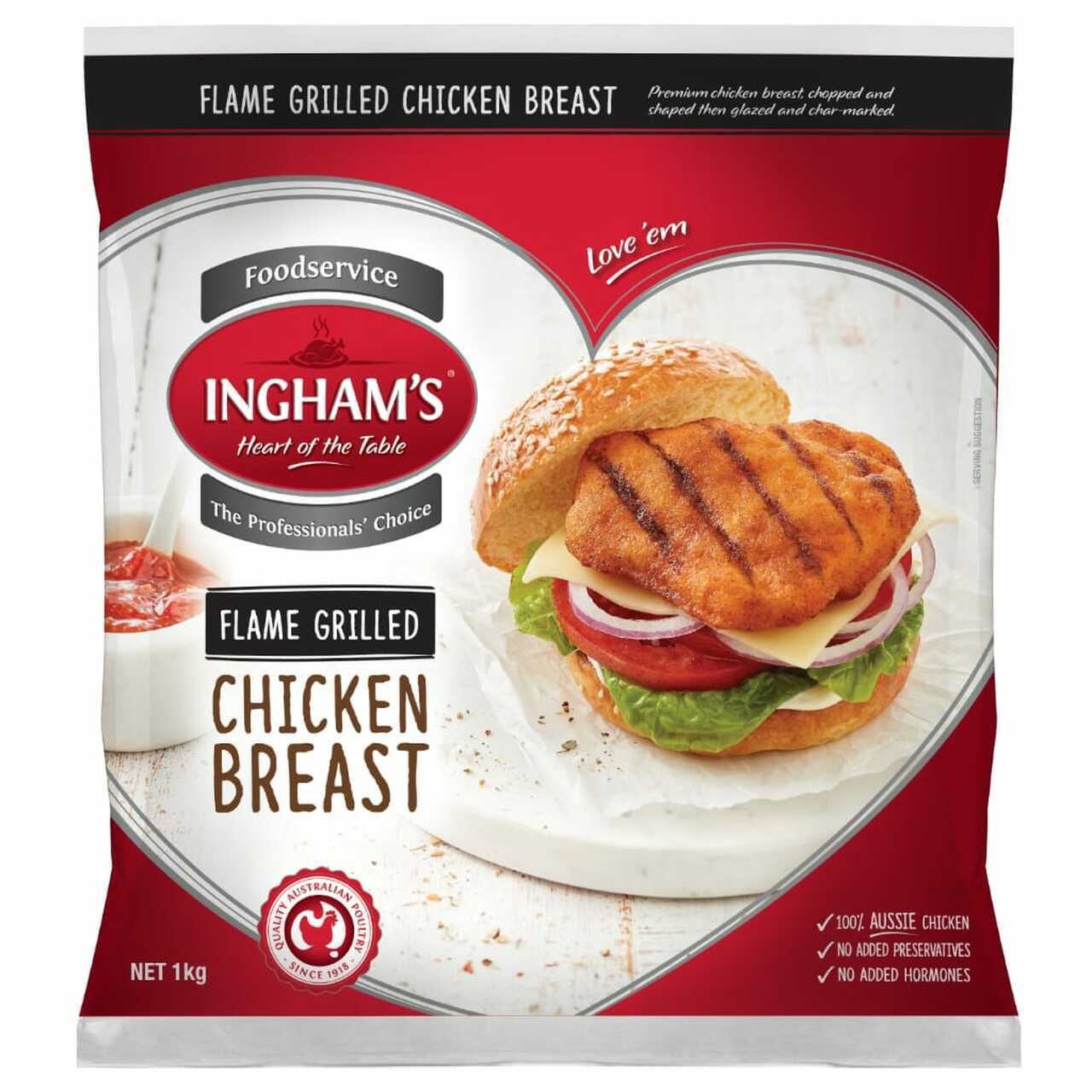 Ingham's Flame Grilled Breast Fillet 1kg