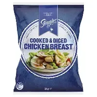 Steggles Cooked & Diced Chicken Breast 1kg