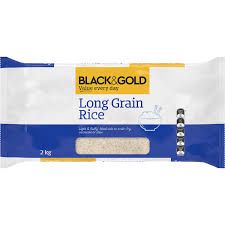 Black & Gold Long Grain Rice 2kg