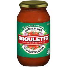Raguletto Napolitana Sauce Tomato & Garlic 500g