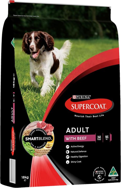 Supercoat Adult Beef Dog Food 2.8kg