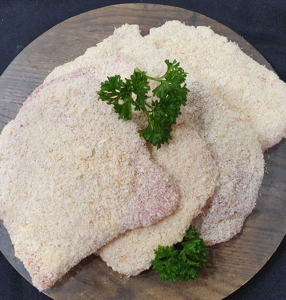 Kay's Own Fresh Crumbed Veal Schnitzel per kg