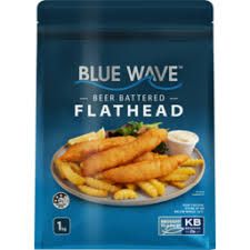 Blue Wave Beer Battered Flathead 1kg