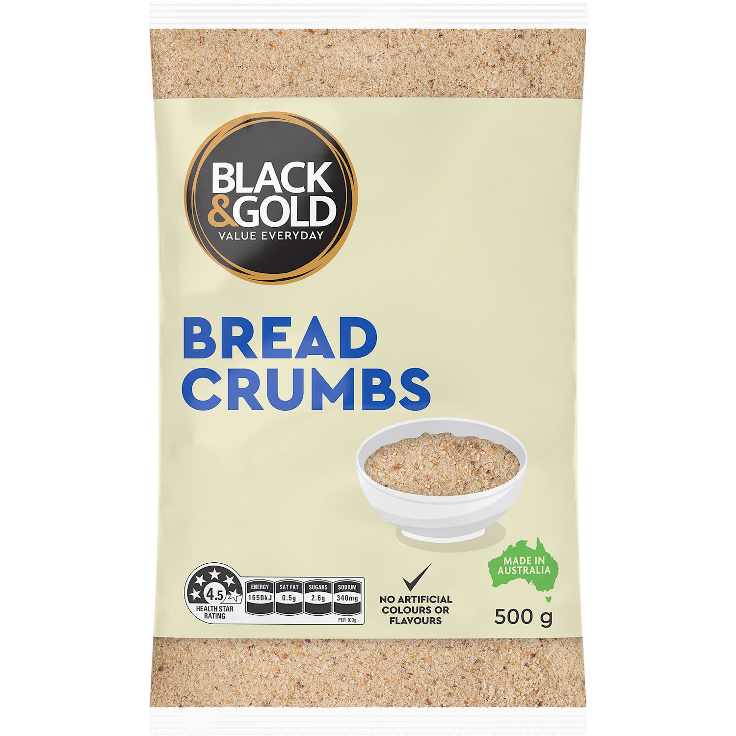 Black & Gold Breadcrumbs 500g