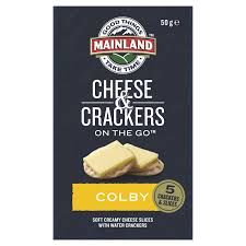 Mainland Cheese & Crackers Colby Cheese 50g