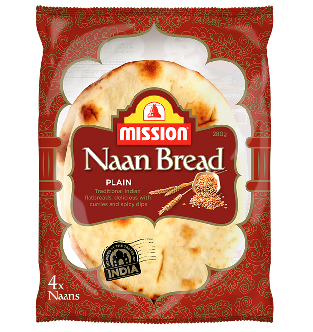 Mission Plain Naan Bread 4pk