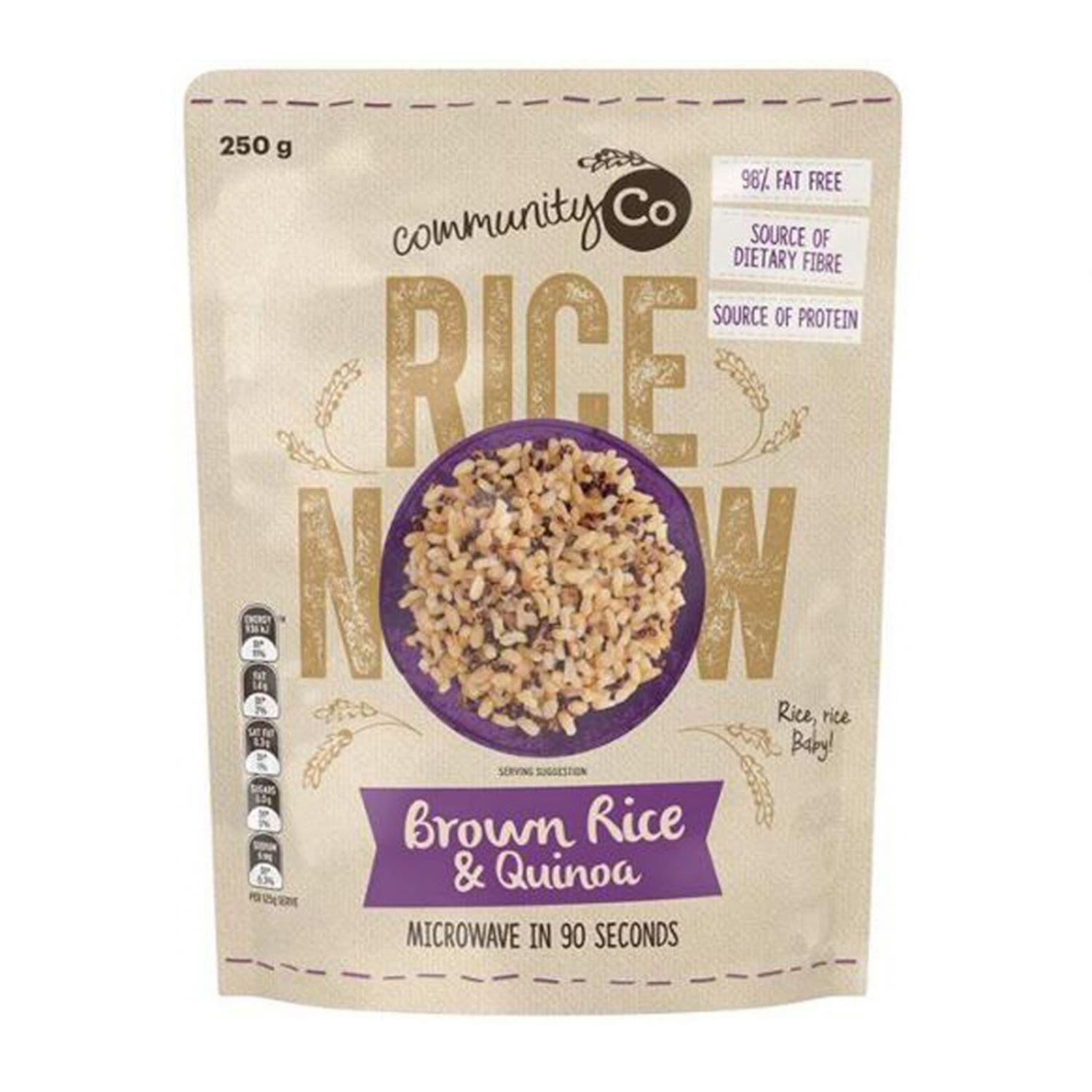 Community Co Microwave Brown Rice & Quinoa 250g