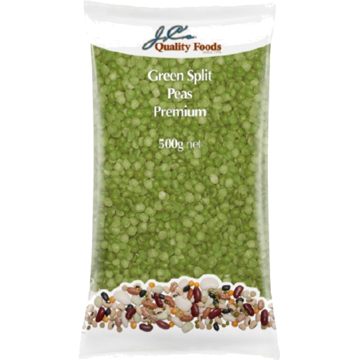 JC's Green Split Peas 500g