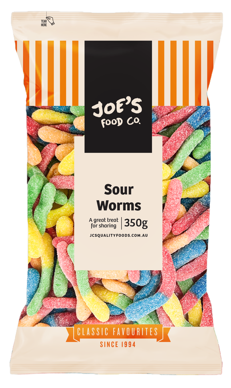 Joe's Sour Worms 350g