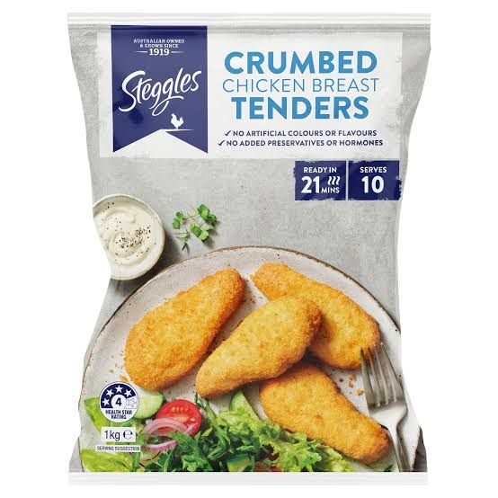Steggles Chicken Classic Crumbed Tenders 1kg