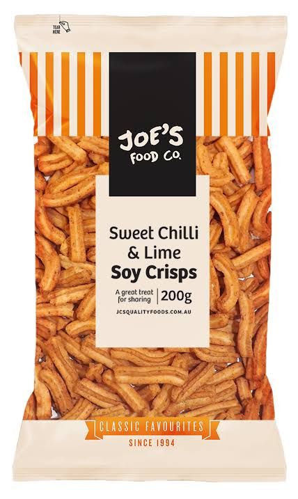 Joe's Sweet Chilli & Lime Soy Crisps 200g