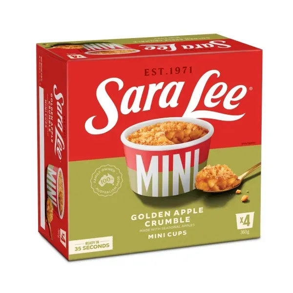 Sara Lee Apple Crumble Mini Cups 360g (4)