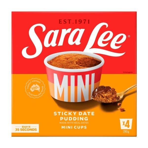 Sara Lee Sticky Date Pudding Mini Cups 280g (4)