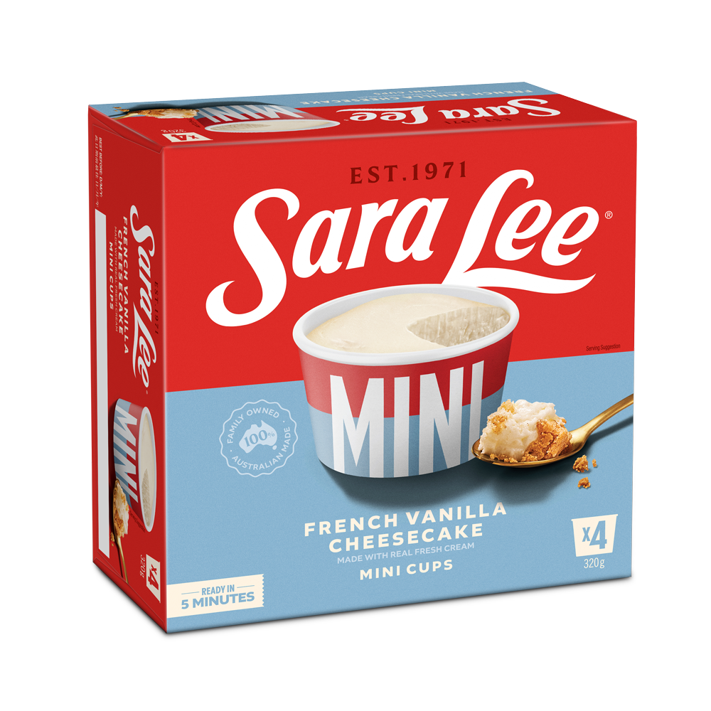 Sara Lee Vanilla Cheesecake Mini Cups 320g (4)