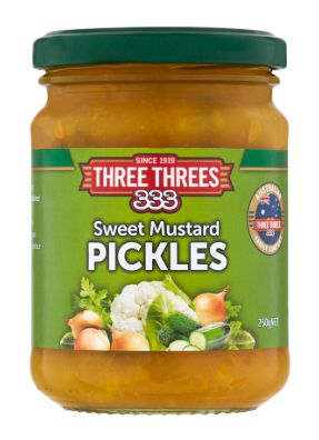 333's Sweet Mustard Pickles 520g