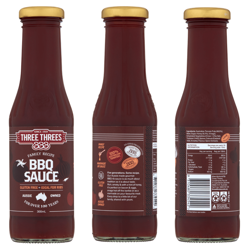 333's Bbq Sauce 300ml