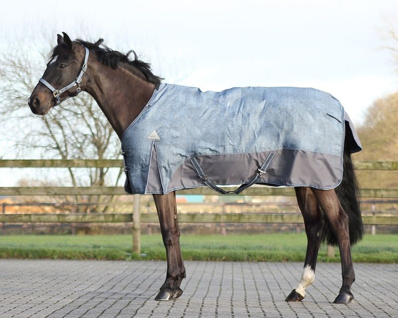 QHP blanket Turnout Luxury 150 grams Graphite