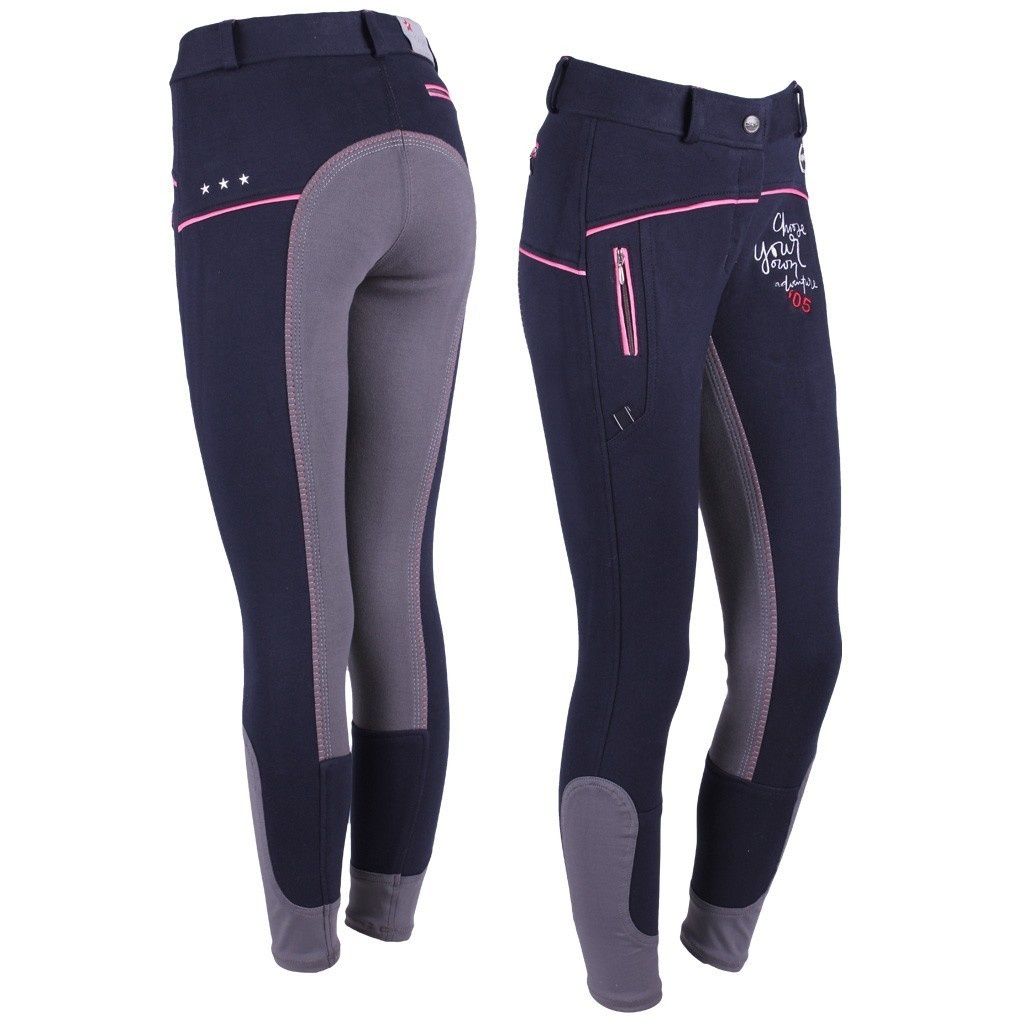 QHP Children Breeches Sofie Junior Navy