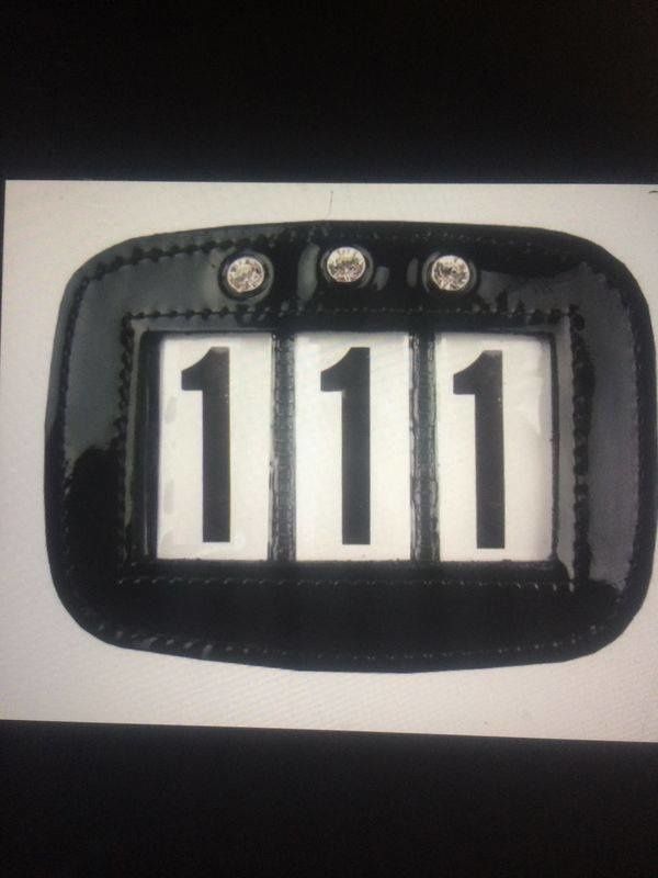 HB Bridle numbers Showtime Black (lacquer)