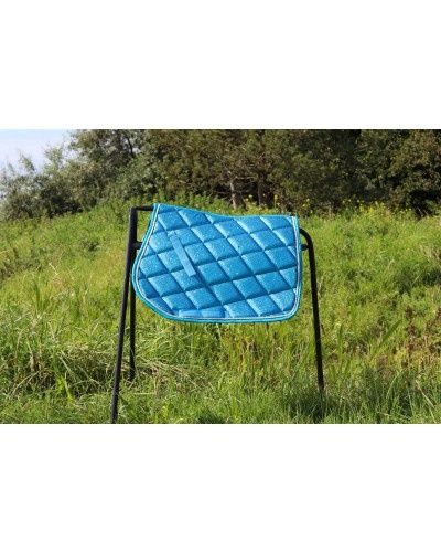 HB Saddle Pad Sparkling Glitter Blue Sea