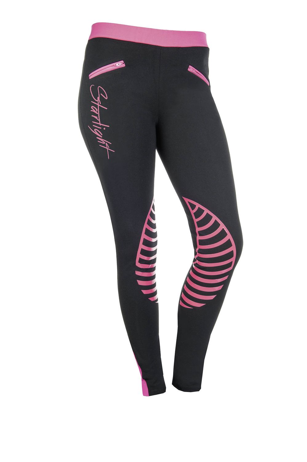 HKM Starlight rijlegging black with pink